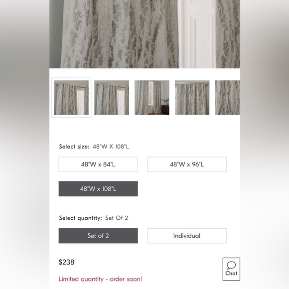 West Elm Pair of Curtains - Picture 5 of 5